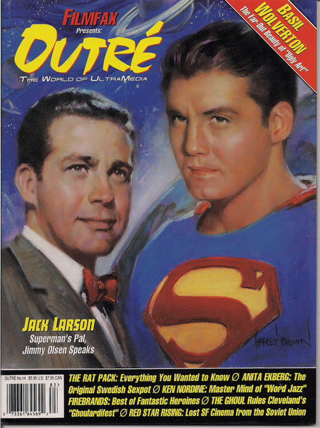 Outré 14, TV Superman,George Reeves,Jimmy Olsen,Jack Larson,BASIL WOLVERTON,Anita Ekberg,Ghoulardi,Ken Nordine Word Jazz,Sinatra Rat Pack