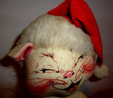 Vintage 70's ANNALEE 12" White Christmas Squirrel