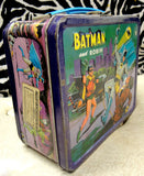 BATMANIA BATMAN & Robin 3D 1966 Aladdin Metal Lunchbox  DC Comics N.P.P. National Periodicals Publications
