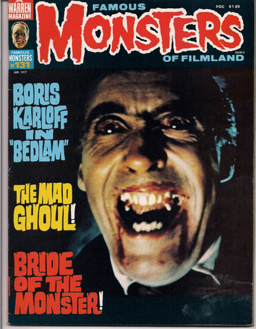 FAMOUS MONSTERS 131 Uncommon Boris Karloff Bela Lugosi Ed Wood Creature from the Black Lagoon