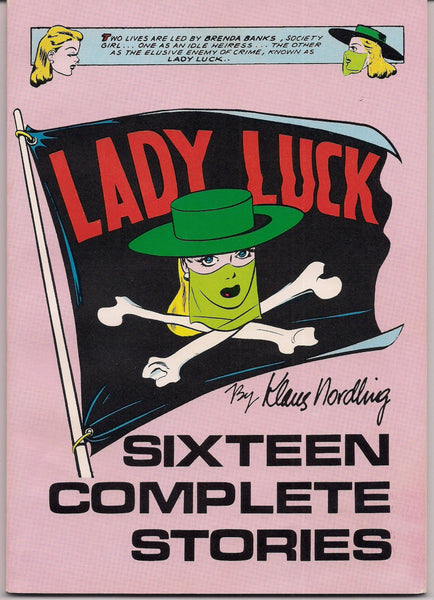LADY LUCK, Klaus Nordling, Ken Pierce, Will Eisner,1980 Black & White Comic reprints,1940s Classic  Pin-up Comic Book