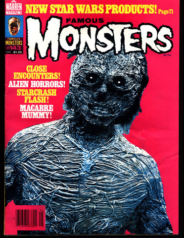 FAMOUS MONSTERS 143 Star Wars Science Fiction Fantasy Classic Karloff Mummy CE3K Close Encounters of the 3rd Kind Aliens