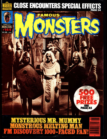 FAMOUS MONSTERS 144 Star Wars Science Fiction Fantasy Classic Karloff Mummy CE3K Close Encounters of the 3rd Kind Aliens