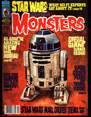 FAMOUS MONSTERS 138 Star Wars Science Fiction Fantasy Classic Polanski Fealess Vampire Killers Dr Moreau HG Wells Dark Shadows Twilight Zone