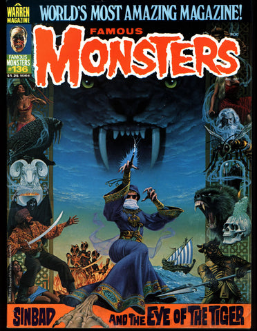 FAMOUS MONSTERS 136 Star Wars Science Fiction Fantasy Classic Harryhausen Sinbad Insect Fear Robert Clarke Werewolves Wolfman CE3K