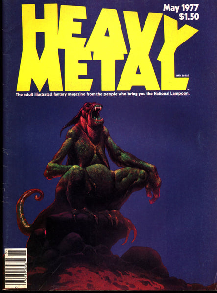 HEAVY METAL #2 May 1977 DRUILLET Bodé Sunpot  Jean "Mœbius" Giraud Harzak Richard Corben Den Tardi Caza Adult Fantasy Illustration