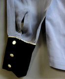 Nifty Periwinkle Fifties COWBOY or COWGIRL or Kid Western Gab Like Shirt Small