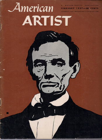 AMERICAN ARTIST Feb 1957 Colleen Browning Ervine Metzl Clara Fasano Sculpting Murals Watercolor Art