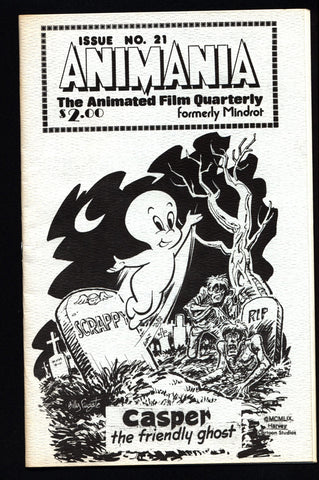 ANIMANIA #2 MINDROT #21  Casper Friendly Ghost Animated Film Quarterly Animation Anime Cartoons