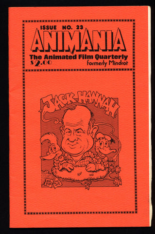 ANIMANIA #4 MINDROT #23 Jack Hannah Animated Film Quarterly Animation Anime Cartoons