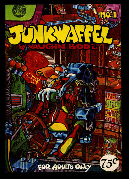 JUNKWAFFEL #1 2nd Vaughn Bodē BODE Print Mint Mature ADULT Dope Drugs Sex Psychedelic Hippy Underground Comic