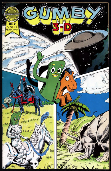 GUMBY 3-D #2 Comic Book Arthur Clokey Blackthorne Publishing