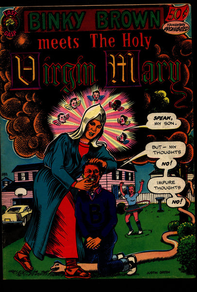Binky Brown Meets the HOLY VIRGIN MARY 1st Justin Green Religious Angst & Psychodrama Sex Humor Underground*