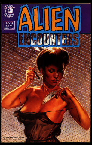 ALIEN ENCOUNTERS #3 Mark Borax Larry Elmore Jim Baikie Attilio Micheluzzu eclipse Comics Science Fiction Horror