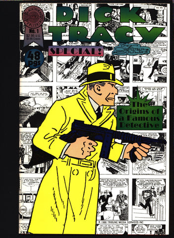 'DICK TRACY' Special #1 Origin! Chester Gould, crime comics,Pulp,Noir,Comic Strips, Comic Book Reprints