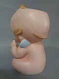 KEWPIE Doll, # 2718,Large Lefton China,Japan,Bisque, Baby Figurine, Vase,Planter, 7 1/2" Tall X 5" Wide