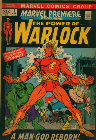 Marvel Premiere #1, Origin 1st Appearance of ADAM WARLOCK, Soul Stone, Infinity Stones, KEY Issue, Gil Kane (B)