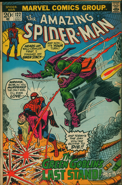 AMAZING SPIDER-MAN 122, Key Issue, Death of Green Goblin, Gil Kane