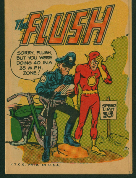 WALLY WOOD, Krazy Little Comics, RARE 1967 Topps, The Flush, Roy Thomas, The Flash Parody, Limited Distribution Regional