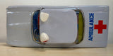Nice AMBULANCE, Vintage Tin Litho Toy Car, Friction Powered, Siren & Moving Lights, Mint in box