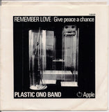 BEATLEmania! 7" APPLE Single 1809 Picture Sleeve,Give Peace A Chance, Remember Love, Plastic Ono Band,John Lennon, Yoko Ono, Eric Clapton
