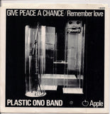 BEATLEmania! 7" APPLE Single 1809 Picture Sleeve,Give Peace A Chance, Remember Love, Plastic Ono Band,John Lennon, Yoko Ono, Eric Clapton