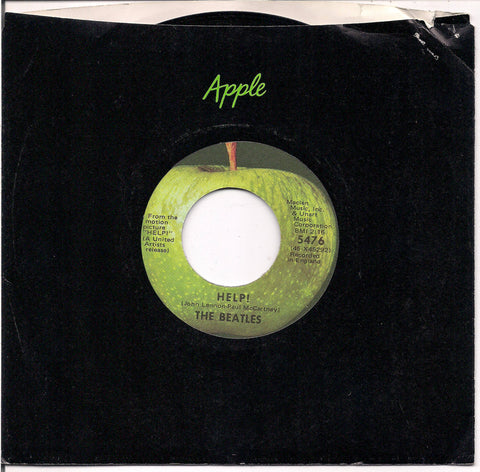 BEATLEmania! 7" APPLE Single 5476,HELP,I'm Down,John Lennon,Paul McCartney,George Harrison,Ringo Starr