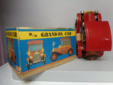 A Gem! GRANDPA CAR, 1440,Battery Operated,Tin litho Toy Car,1960s Made in JAPAN by Rosko,Antique Automobile