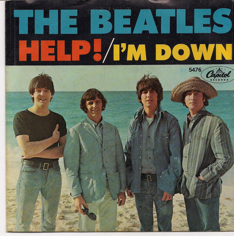BEATLEmania! 7" Picture Sleeve, BEATLES MOVIE SOUNDTRACK, HELP,I'm Down,John Lennon,Paul McCartney,George Harrison,Ringo Starr,British Invasion