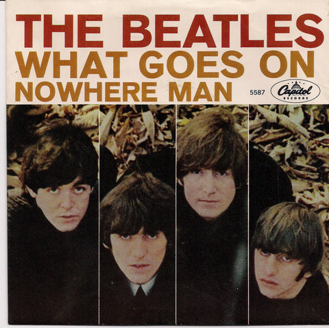 BEATLEmania! 7" Picture Sleeve Beatles,Nowhere Man-What Goes On,John Lennon,Paul McCartney,George Harrison,Ringo Starr,British Invasion