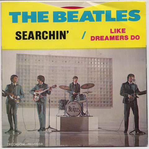 BEATLEmania! 7" MONO PROMO Red VinylPicture Sleeve Beatles,Like Dreamers Do,Searchin',John Lennon,Paul McCartney,George Harrison,Ringo Starr