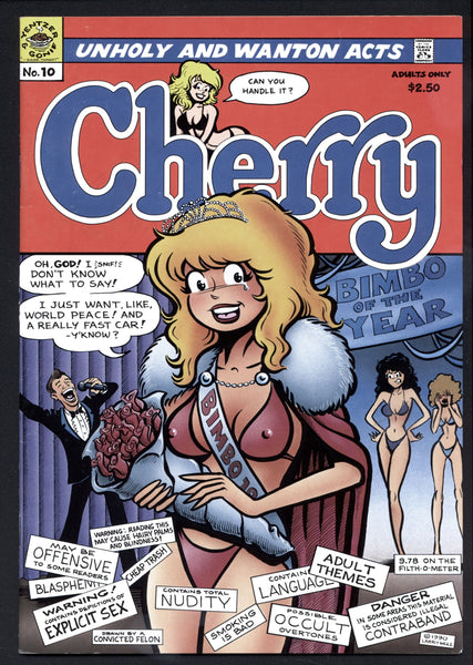 CHERRY POPTART 10, 1st,Last Gasp,1990,Larry Welz,,Sexy Humor Underground Comic,Humor, Funny Book,Hippie UG comix