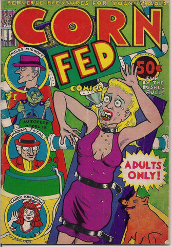 CORN FED Comics True 1st, Kim Deitch. Waldo the Cat, Cult of the Clown,Humor Underground comix