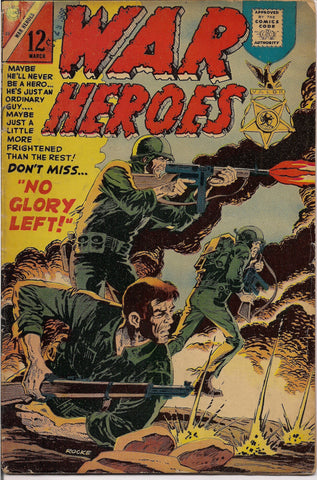 Charlton Comics,WAR HEROES, #23 1967, World War II Stories, Vietnam 'Nam War