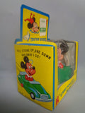 DISNEY TRICKY RIDER,Mickey Mouse,298, String Powered, Vintage Childs Toy, Walt Disney Productions,  Kohner Bros, Push & Pull