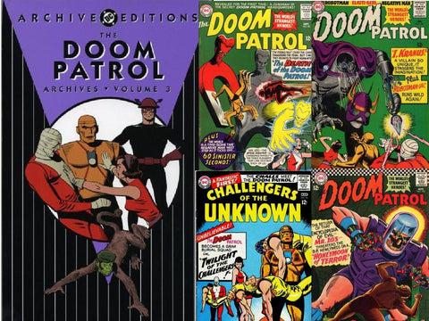 DOOM PATROL #3, DC Comics, Archive Editions, 1st Printing, Arnold Drake,Robotman, Negative Man, Elasti-Girl,The Challengers of the Unknown