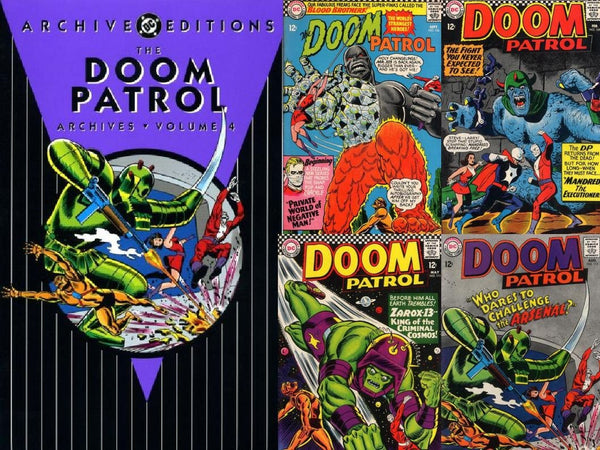 DOOM PATROL #4, DC Comics, Archive Editions, 1st Printing, Arnold Drake,Robotman, Negative Man, Elasti-Girl,The Challengers of the Unknown