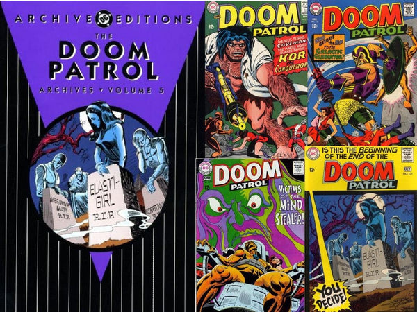 DOOM PATROL #5, DC Comics, Archive Editions, 1st Printing, Arnold Drake,Robotman, Negative Man, Elasti-Girl,The Challengers of the Unknown