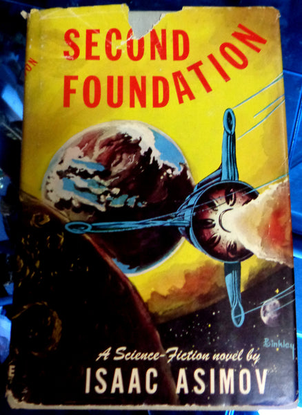 SECOND FOUNDATION, Isaac Asimov, 1953, 1st Printing, First Edition Hardcover, Gnome Press, Science Fiction Classic