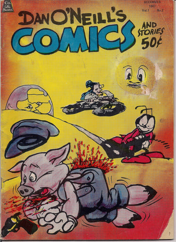 Dan O'Neills Comics & Stories, V1 #2,Mature, Walt DIsney characters parodies, Psychedelic Hippy Underground Comix