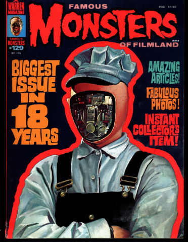 FAMOUS MONSTERS 129 Horror Science Fiction Fantasy Dracula Witches Dr Who Daleks KAIJU Dinosaur Movies