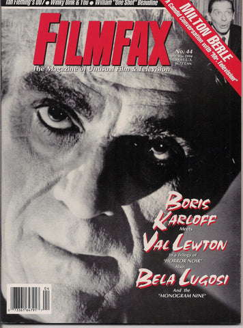 FILMFAX #44, Ian Fleming,007,James Bond,Spy Fi,Horror B-Movies,Val Lewton,Boris Karloff,Bela Lugosi,Milton Berle,50s TV Cartoon,Winky Dink