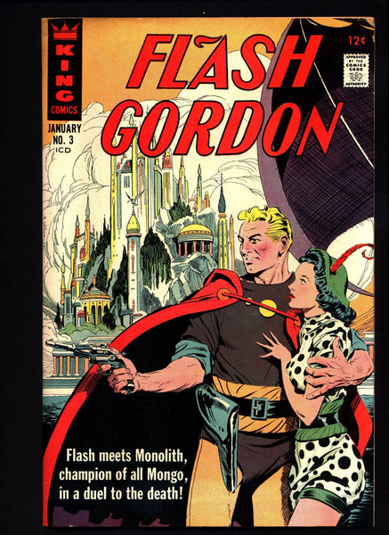 FLASH GORDON #3,King Comics, Bill Pearson,Ric Estrada, Cover by Al Williamson, Mandrake the Magician story,Mongo, Ming the Merciless,