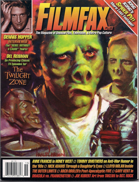FilmFax # 119, Twilight Zone, DENNIS HOPPER, King Kong, Anne Francis, Honey West, 60s Spy Fi, Nick Adams, Outer Limits, Arch Oboler,Joe Kubert, TARZAN