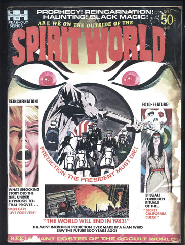 JACK KIRBY, Spirit World #1,1971,Neal Adams,Poster,Sergio Aragones,Nostradamus,Torquemada,Spanish Inquisition,DC Comics,Hampshire Dist Ltd