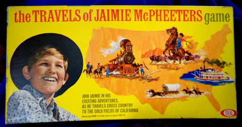 Kurt Russell, The Travels of Jaimie McPheeters, 1963,Cowboy,Western,TV Show,Scarce, Vintage,BOARD GAME by Ideal