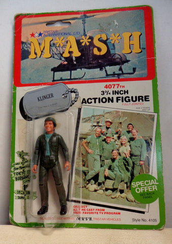 MASH 4077 TV Series,A,Corporal Max KLINGER,Jamie Farr,1982,TriStar Action Figure,Mint in Package,Mobile Army Surgical Hospital,M*A*S*H