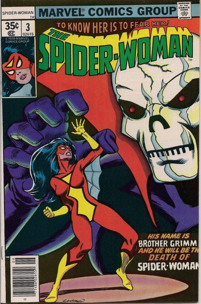 Marvel Comics, SPIDER-WOMAN 3, 1978,Marv Wolfman,Carmine Infantino, Jessica Drew,1st Brothers Grimm, Jacob Dolly,William Dolly, Hydra