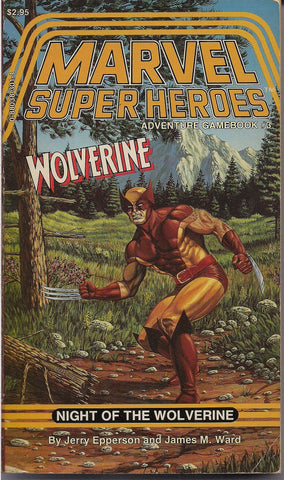 Marvel Comics Super Heroes Gamebook #3, RPG, TSR,WOLVERINE,X-Men,Jerry Epperson, James M. Ward,Bart Sears,Jeff Butler,Wizards of the Coast