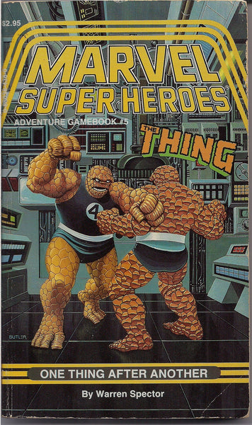Marvel Comics Super Heroes Gamebook #5, RPG, TSR,The THING,Fantastic Four,Warren Spector,Mike Machian,Jeff Butler,Wizards of the Coast